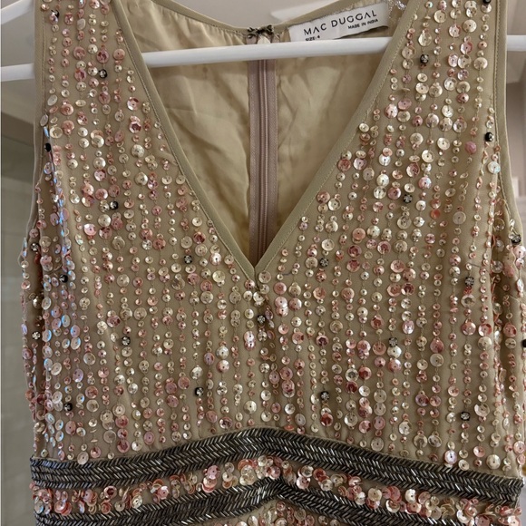 Mac Duggal Gold Sequin Prom Dress - Picture 8 of 11